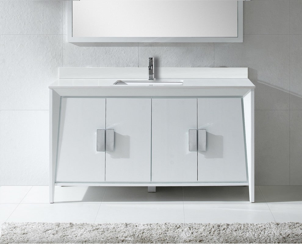 Fine Fixtures Imperial II 60" Single Sink Vanity, White