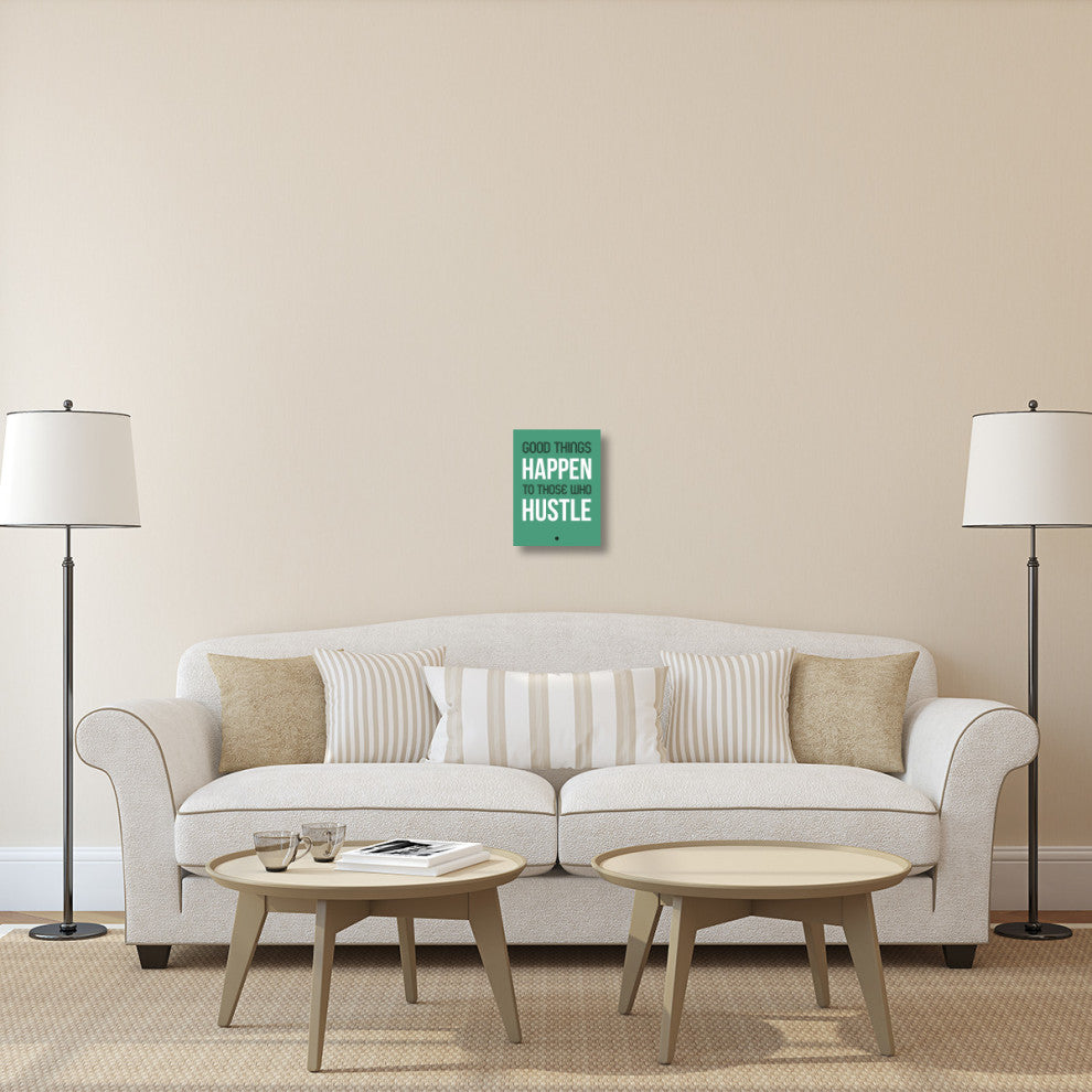 "Good Thing Happen Poster Green" Fine Art Print