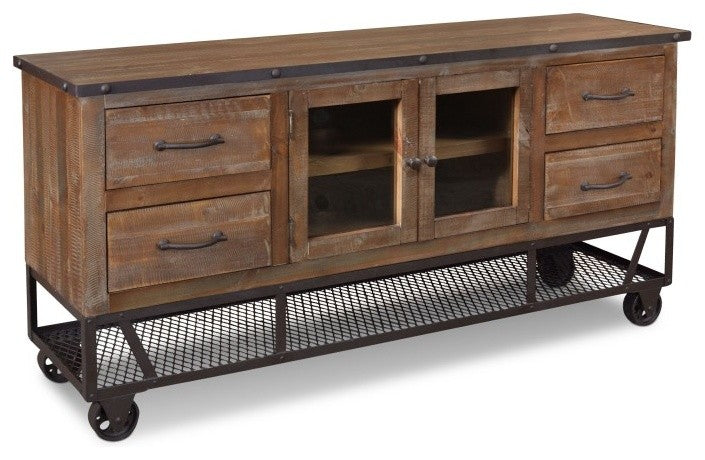 Addison Rustic Industrial Style 65" TV Stand