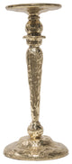 Edworth Polished Brass Hammered Candleholder