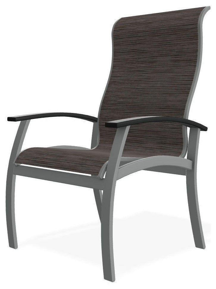 Belle Isle Sling Outdoor Dining Chair, James/Graphite