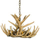 Whitetail Deer 9 Antler Cascade Chandelier