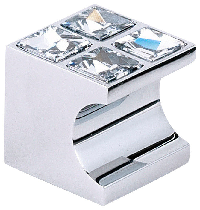 Alno, Cabinet Knob, Polished Chrome, 1"x1"x1"