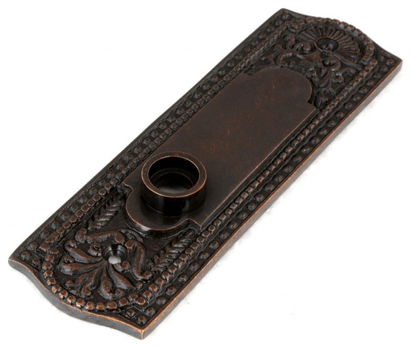 Black Door Plate Bronze Solid Brass Finish Without Keyhole Renovators Supply