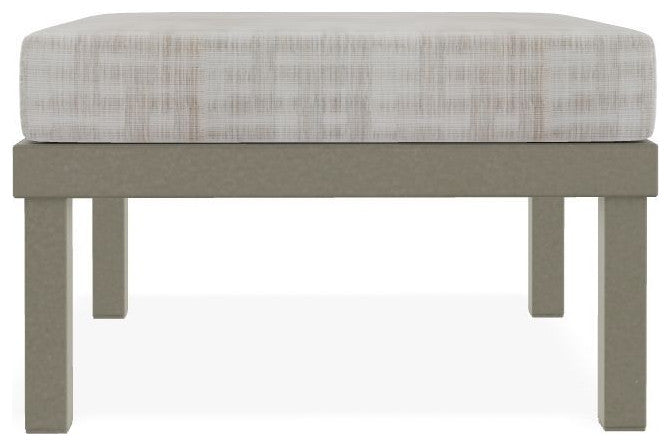 Larssen Cushion Deep Seating Outdoor Ottoman, Illusion Plaid Birch/Storm