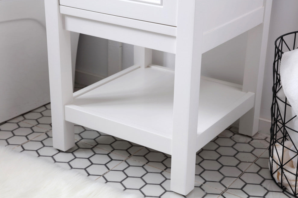 Matilda 19" Single Bathroom Vanity Set, White
