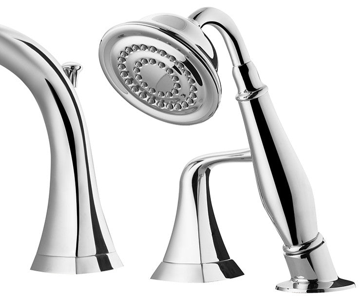 Claudius Roman Tub Faucet with Hand-Held Shower