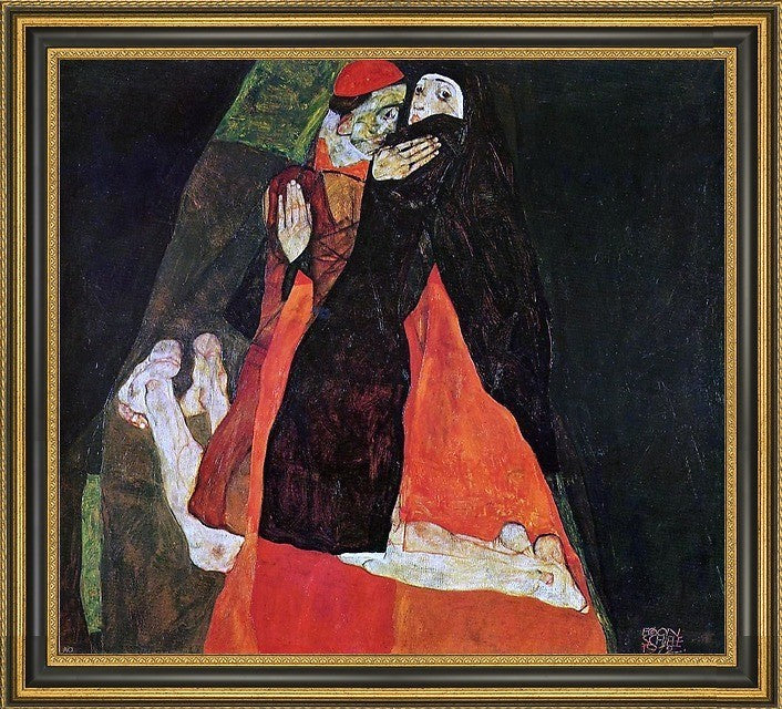 Egon Schiele Cardinal Nun (Caress)