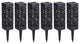 Modern Home Set of 6 Solar Powered LED Path Lights - Modern Deco Design - Light