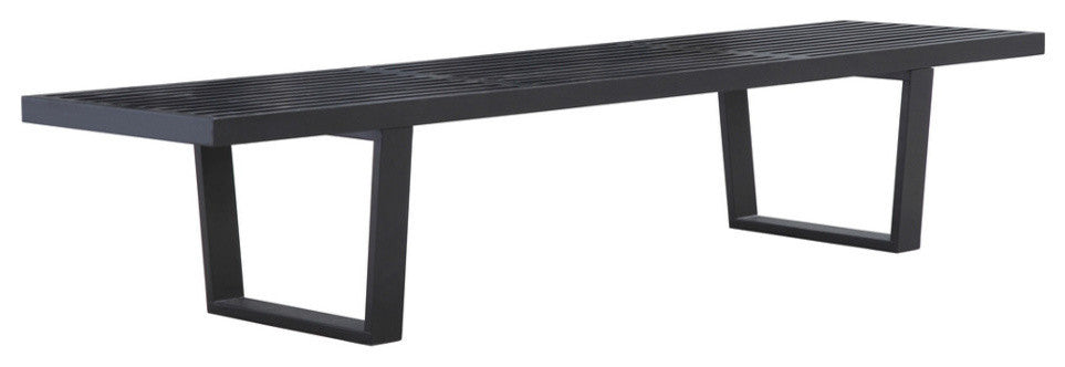 Modern Classics Wood Bench 72", Black