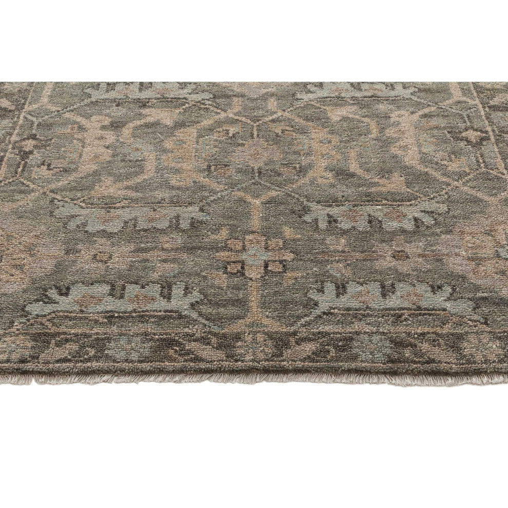 Shirin Dahlia Area Rug, Gray, 2'6"x8'