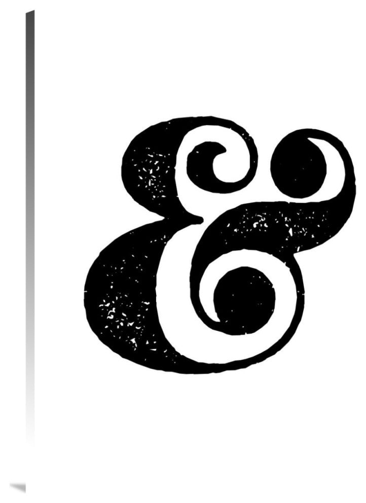 "Ampersand Poster White" Fine Art Print