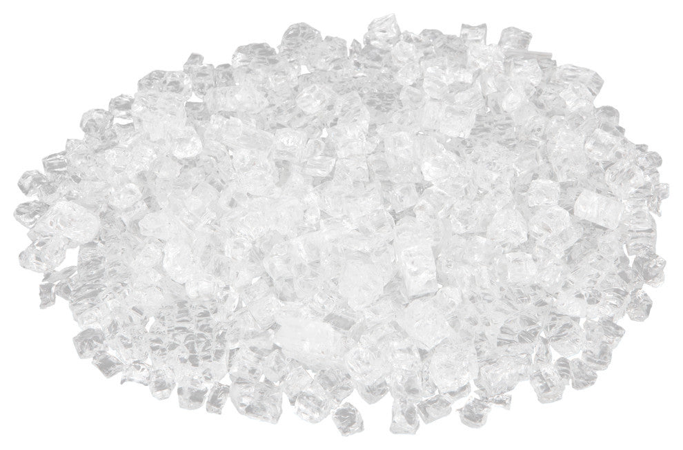 Crystal Clear Reflective Fire Glass