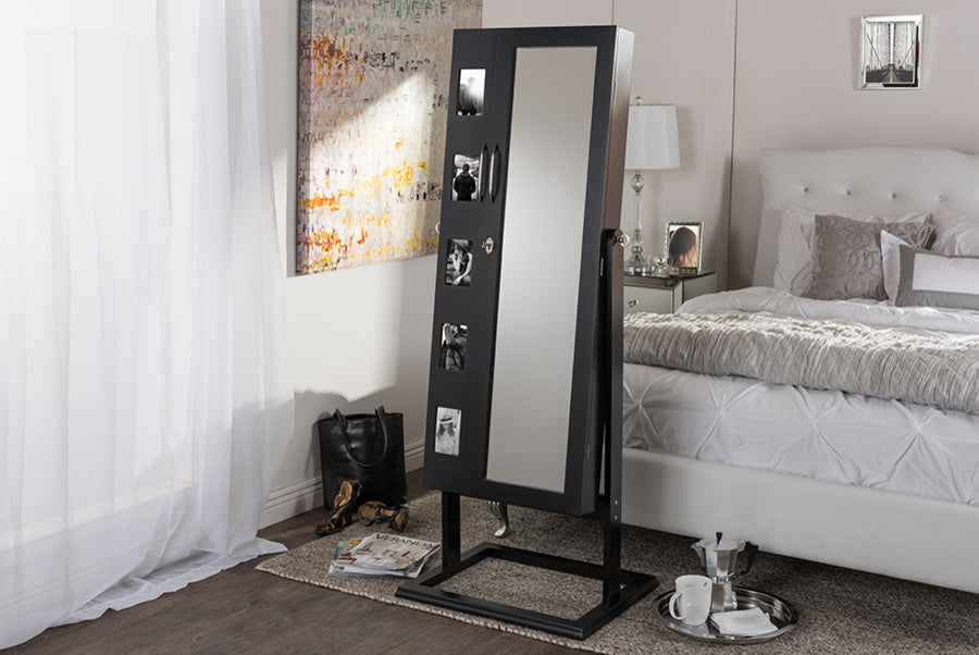 Vittoria Square Foot Floor Standing Storage Jewelry Armoire Cabinet