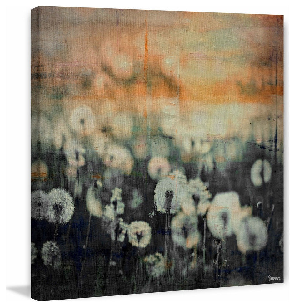 "Dandy Puff Meadow" Painting Print on Wrapped Canvas, 40"x40"