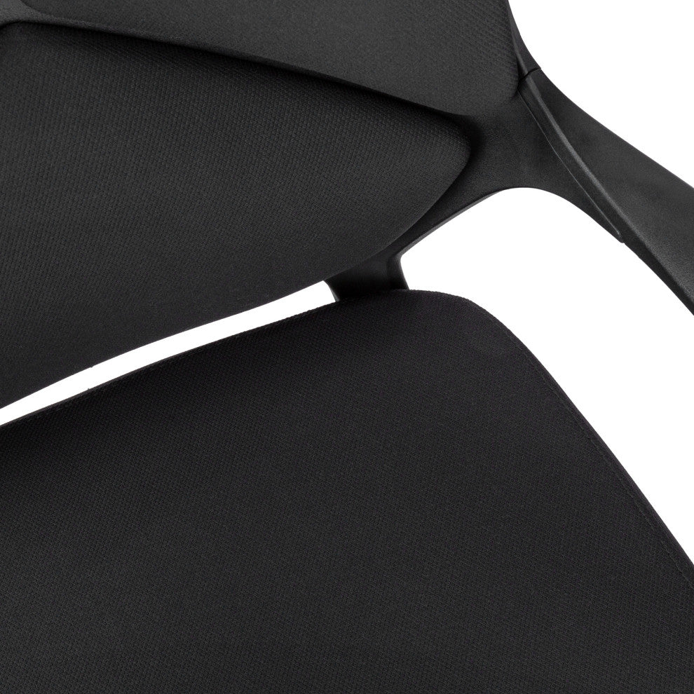 Office Chair Swivel Ergonomic Armrests Computer Desk Work Metal Black