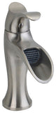Eviva Swan Single Handle Sink Faucet, Brushed Nickel