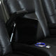 Seatcraft Serenity Leather Home Theater Seating Power Recline, Black, Row of 4 W