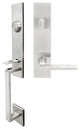 Sunrise Lever, Tubular Entry Handleset, Left Hand Reverse, Satin Stainless Steel