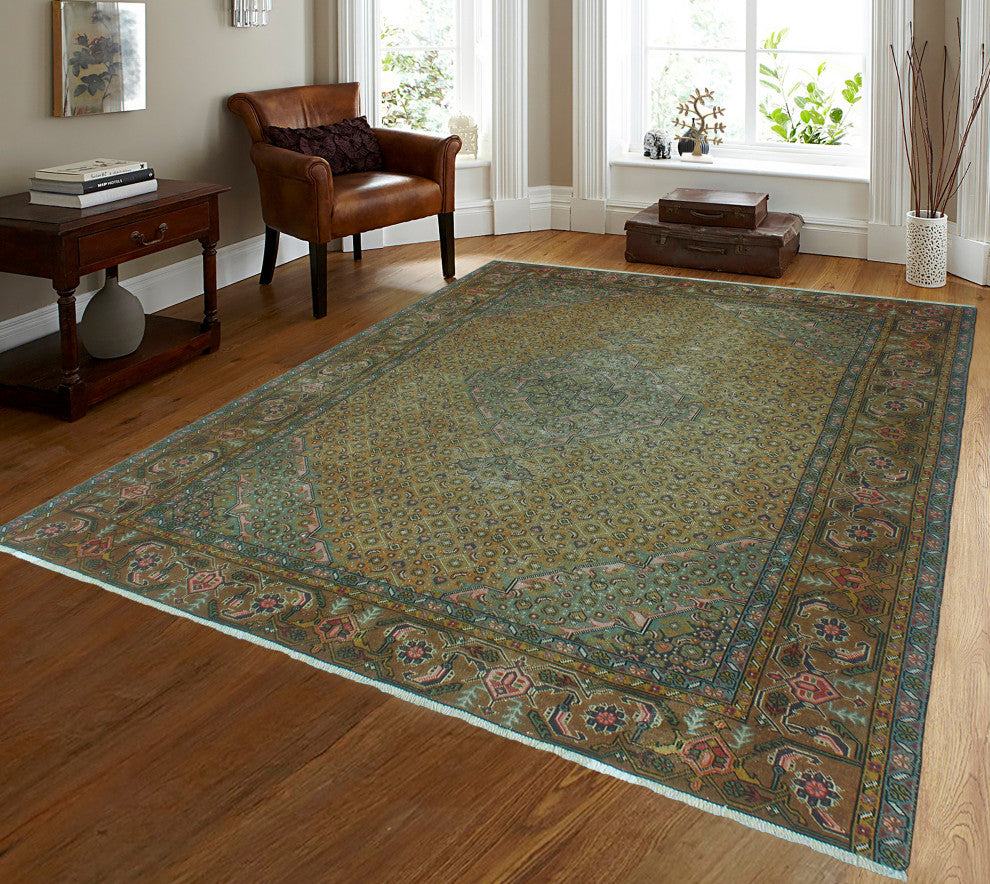 Semi-Antique Dinara Gold Rug