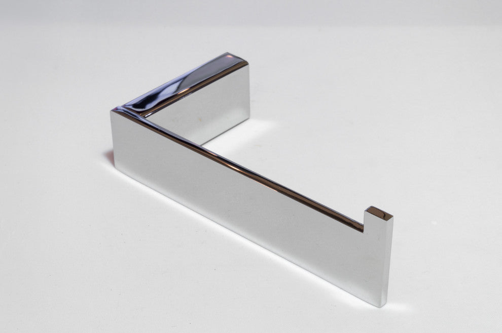 Celeste Platinum Wall Toilet Paper Roll Holder Polished Chrome Stainless Steel