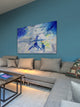 "Beach Volleyball" Painting Print on Wrapped Canvas, 30"x20"
