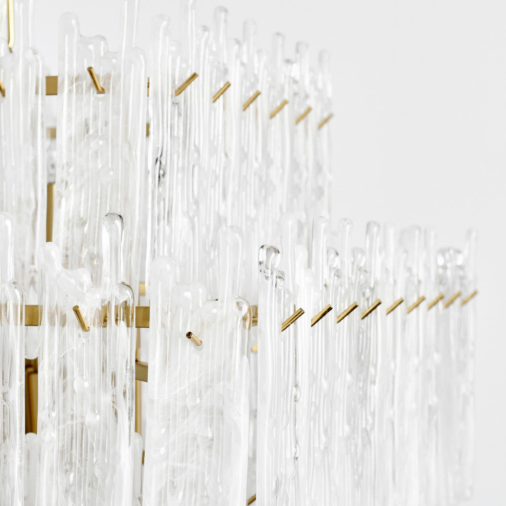 Everly White Square Chandelier