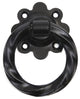Twisted Ring Handle, Black, 3", Handle Only