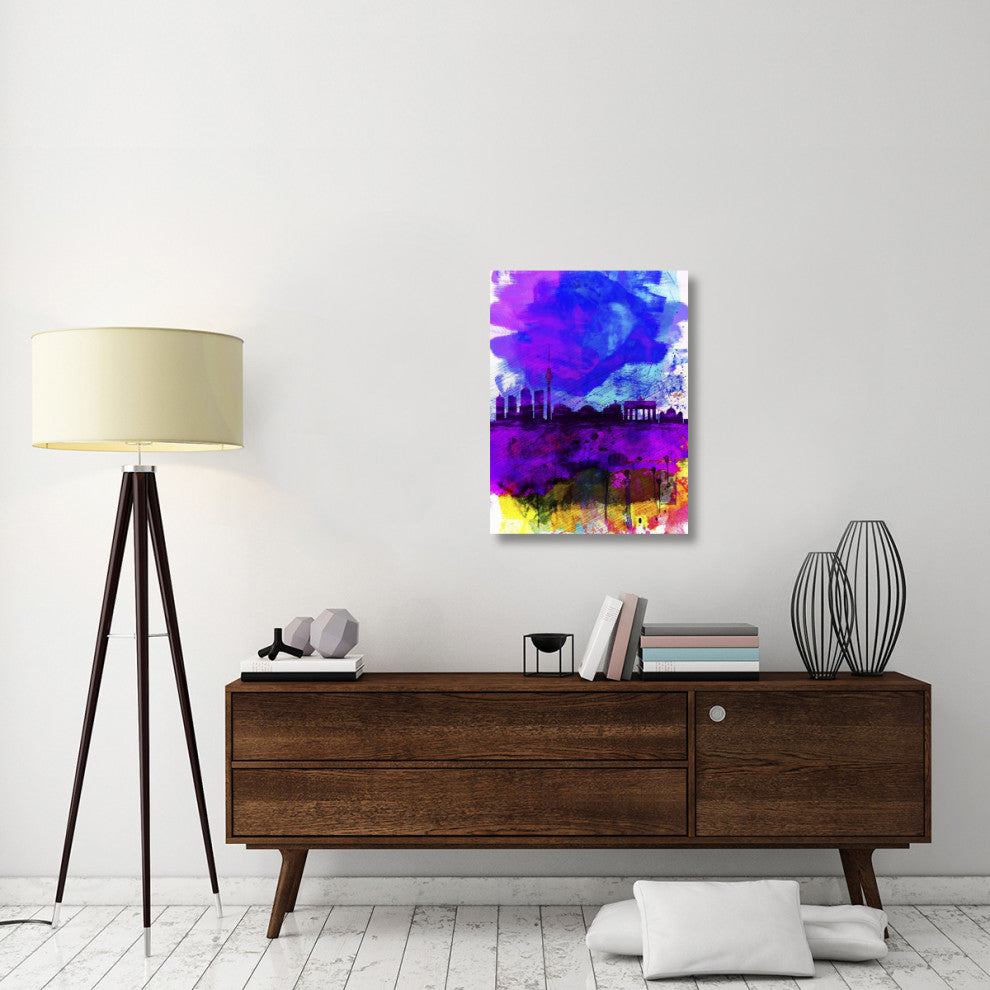 "Berlin Watercolor Skyline" Fine Art Print