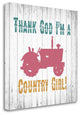 "Country Girl" By Alicia Soave,Ready to Hang Giclee Print on Gallery Wrap Canvas