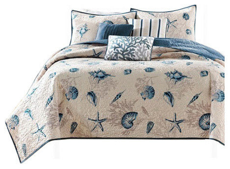 Madison Park Printed 7-Piece Comforter Set, Twin/Twin Xl, Coverlet Set