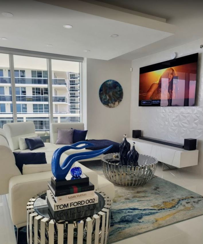 Modrest Cage Modern Stainless Steel Round Coffee Table With Glass Top