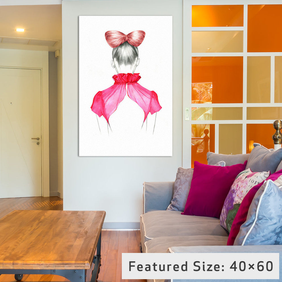 "Bow Hair Girl" by Rongrong DeVoe, 40x26x1.5