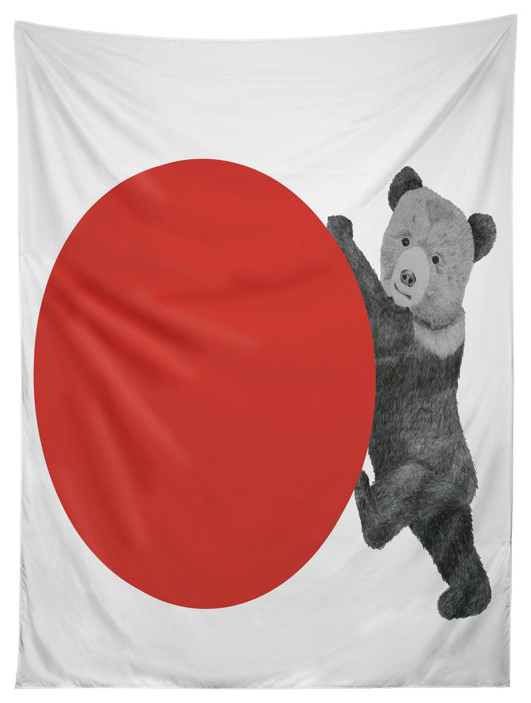 Deny Designs Morgan Kendall Red Bear Tapestry