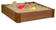 Tool-Free Classic Sienna 4'x4'x11" Composite Square SandboxKit, 2" profile