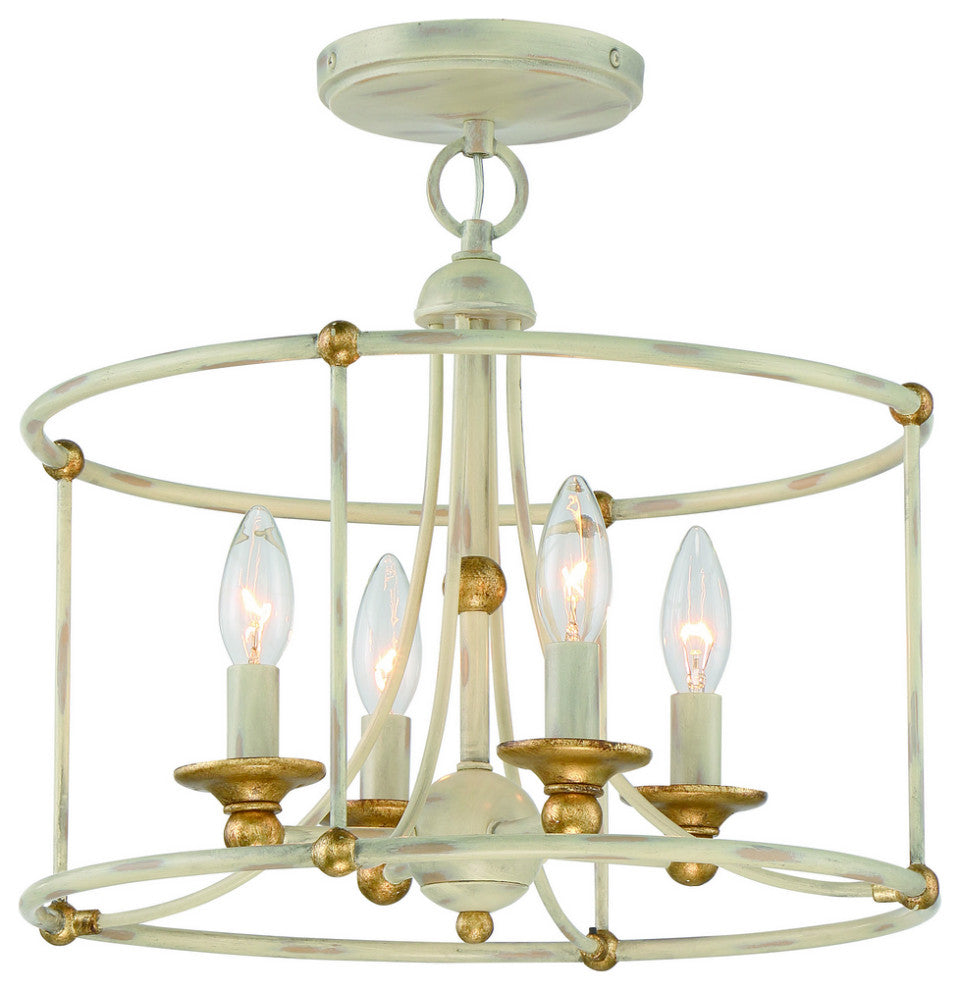 Westchester County 4-Light Semi-Flush Mount