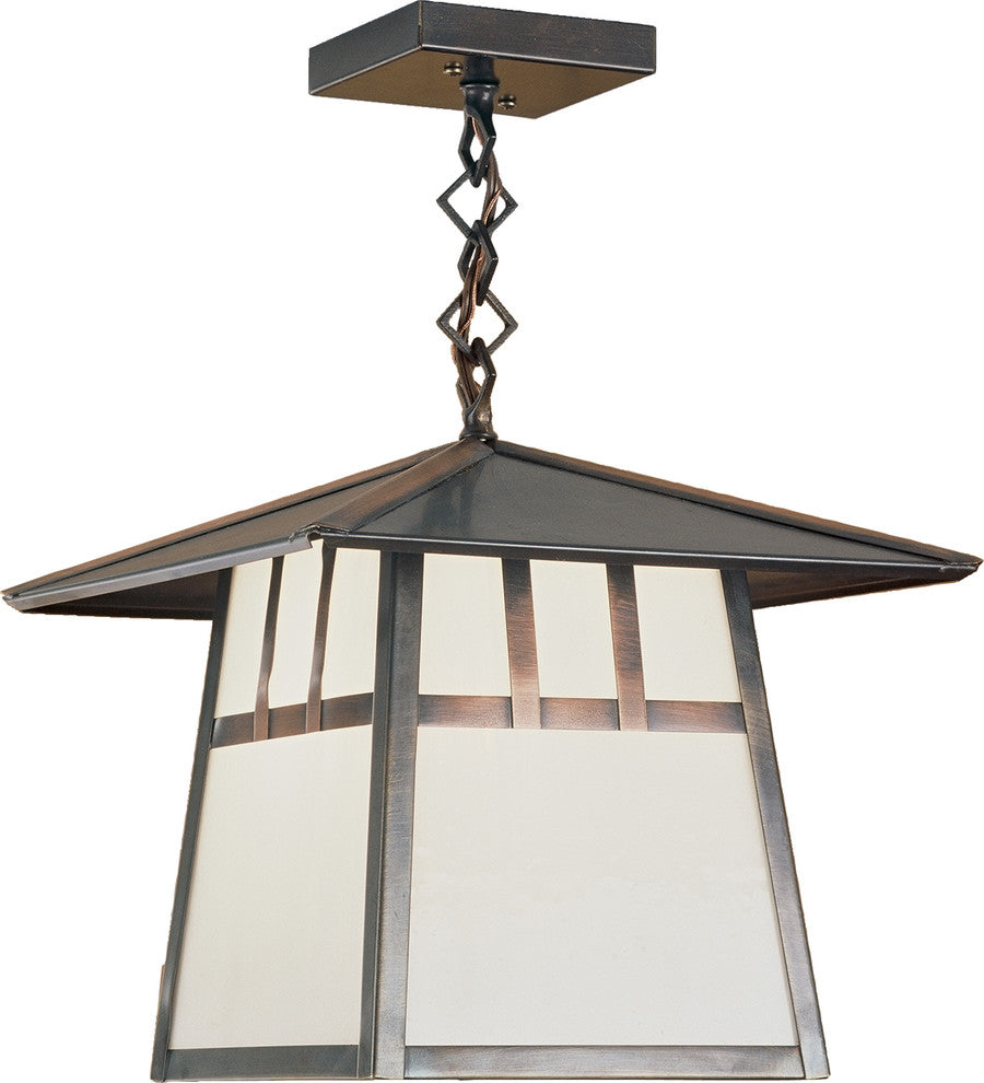 12 Square Stillwater Double Bar Mission Ceiling Pendant