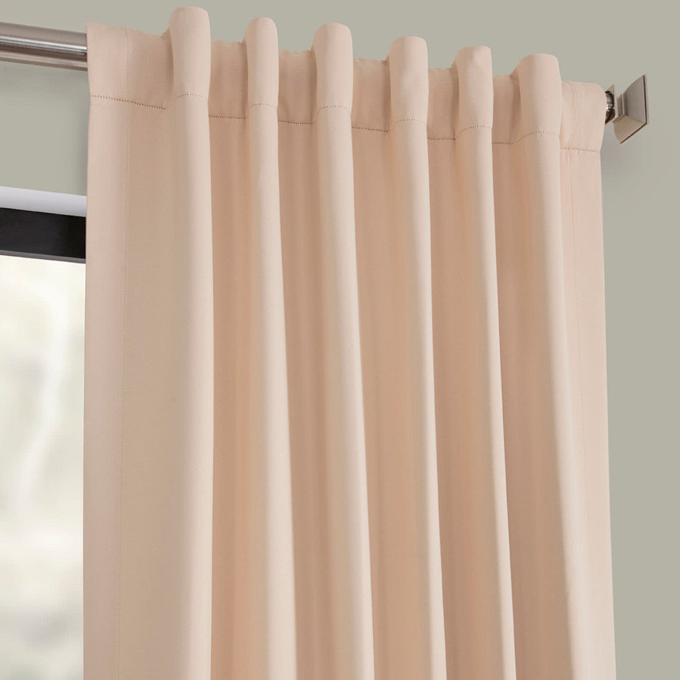 Room Darkening Curtain Panel Pair, Bellini Peach, 50"x96"