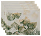 Fall Memories Floral Print Placemat, Set of 4, Green