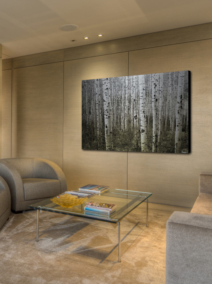 "Aspen Highlands" UV Ink Print on Brushed  Aluminum, 36"x24"