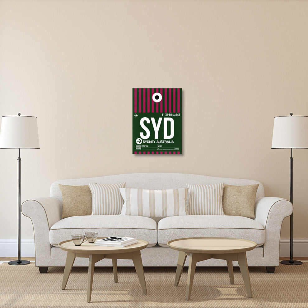 "SYD Sydney Luggage Tag 2" Fine Art Print