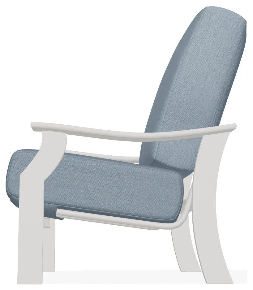 St. Catherine Deep Seat Outdoor Armchair, Canvas Haze/Snow