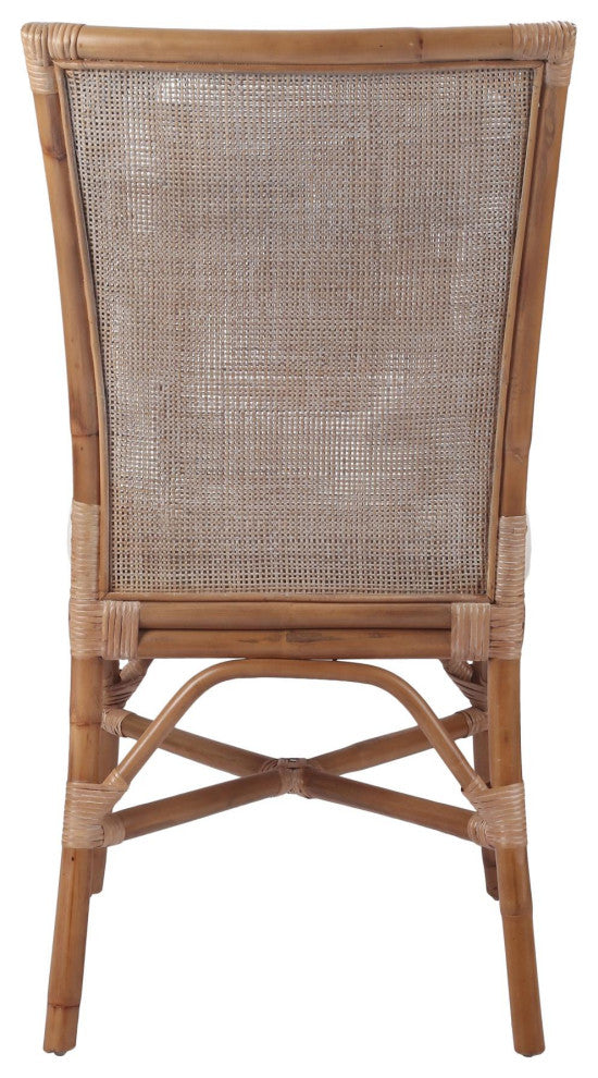 Tatum Rattan Side Chair, Canary Brown