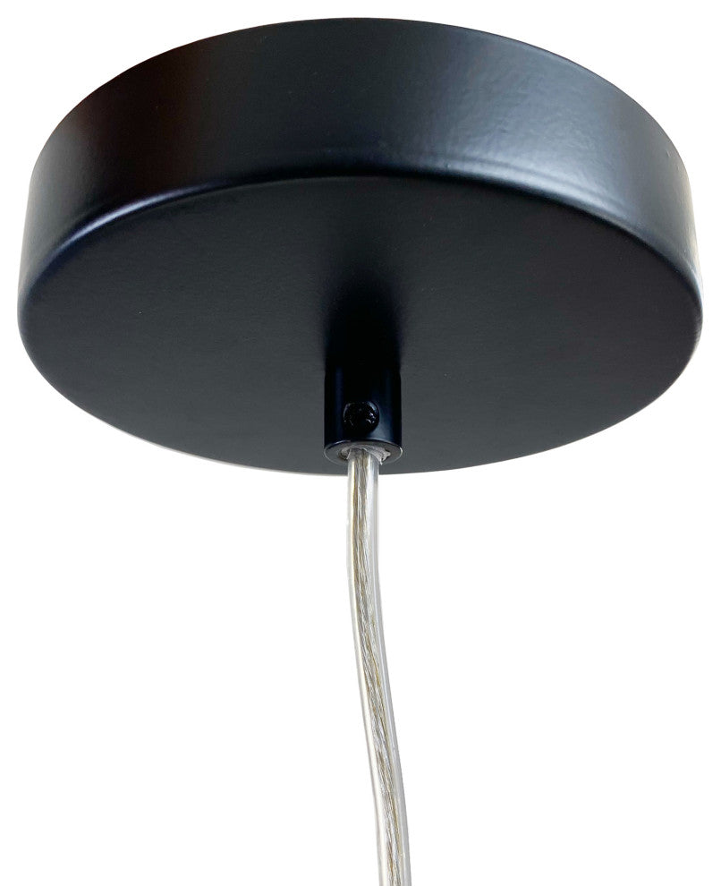 Hado Pendant Light, Black, Medium