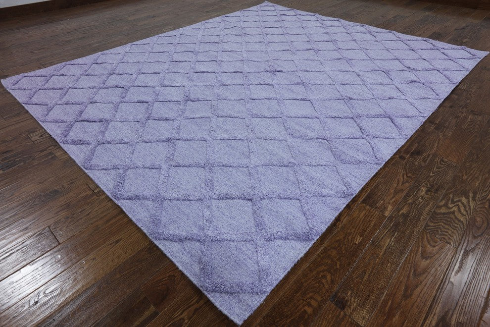 8'x10' Moroccan Wool and Silk Oriental Area Rug, W2248