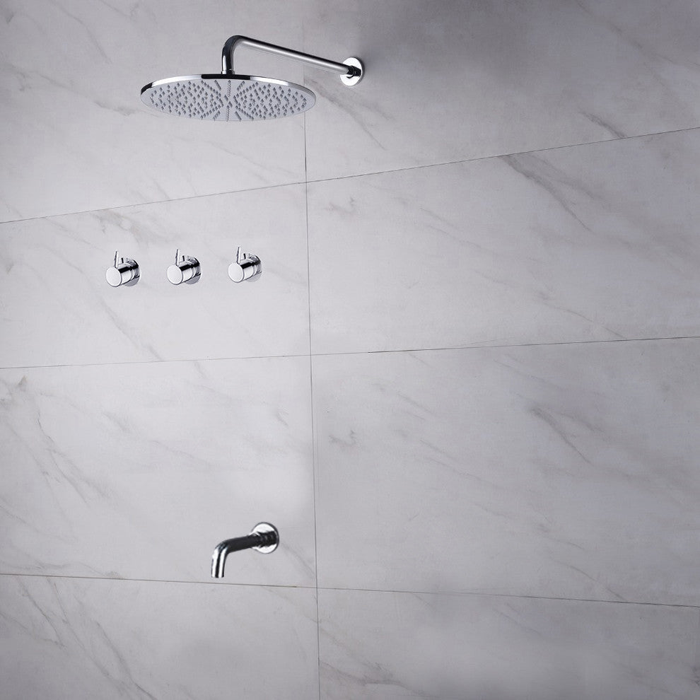 Fontana Oceana Shower Set With Rain Shower Head