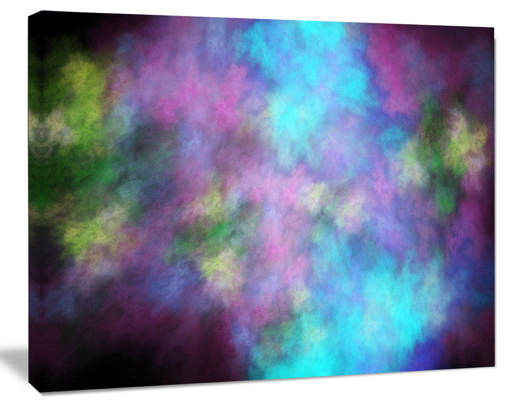 Perfect Blue Purple Starry Sky, Abstract Canvas Art Print, 40x30