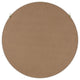 Travis Round Wood Accent Wall Mirror