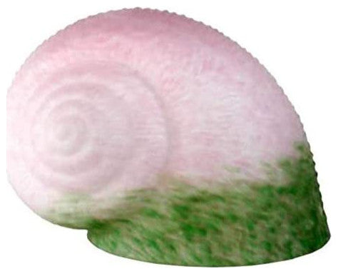 Meyda lighting 11715 5"W X 6"L Pink/Green Pate-De-Verre Snail Shade