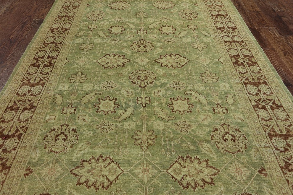 6'x9' Hand Knotted Peshawar Oriental Area Rug, W2037